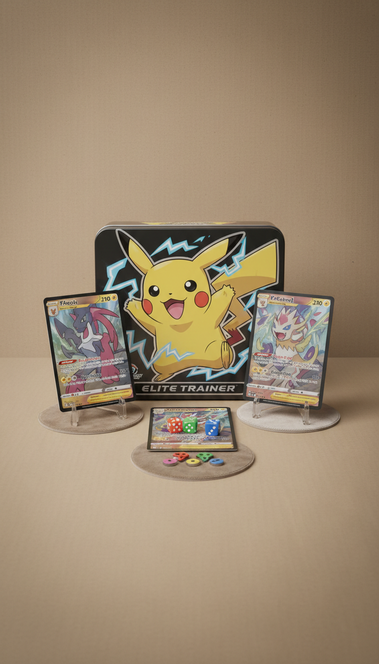 Elite trainer tin pikachu artwork